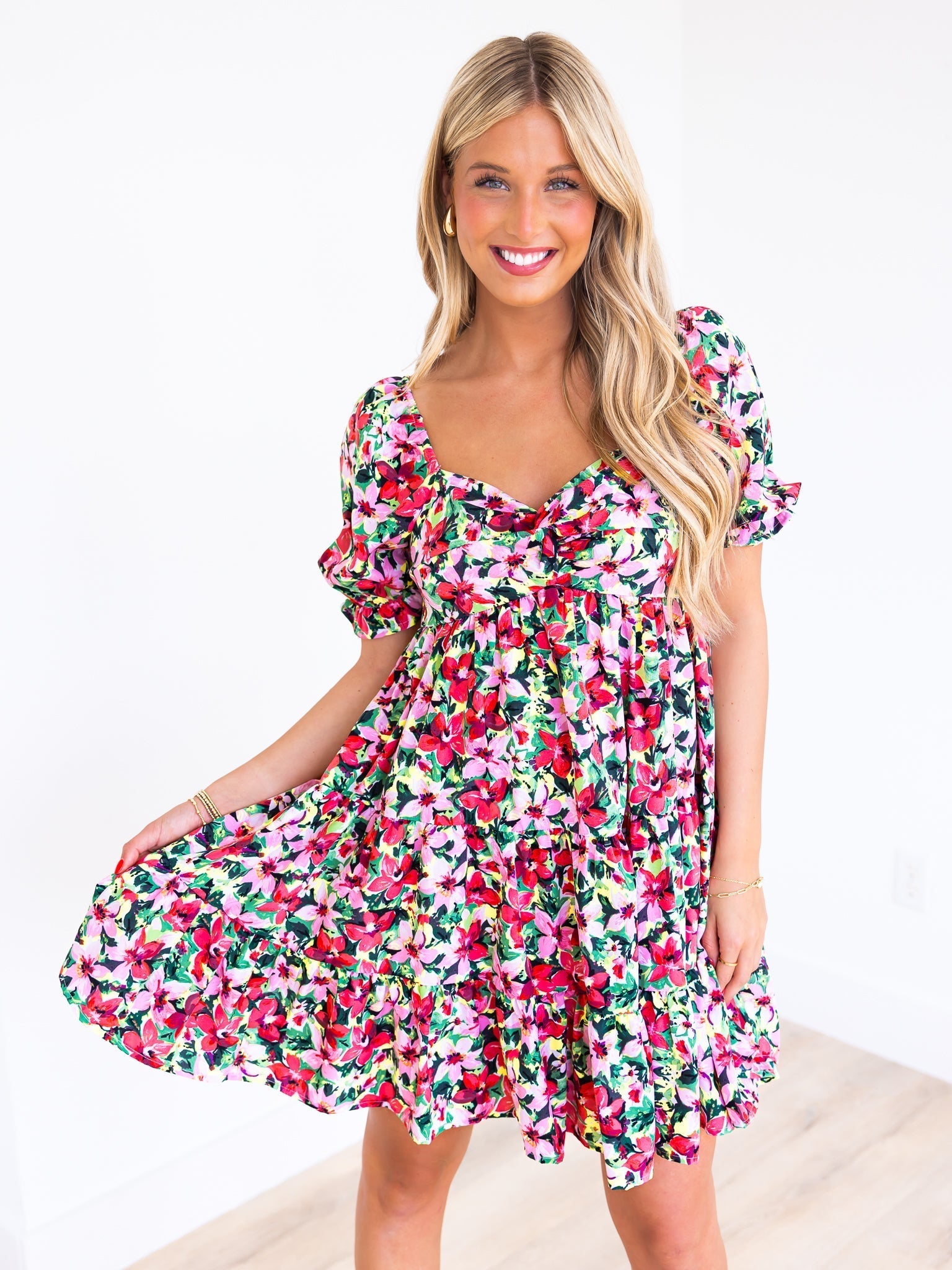 Sunday Service Floral Mini Dress