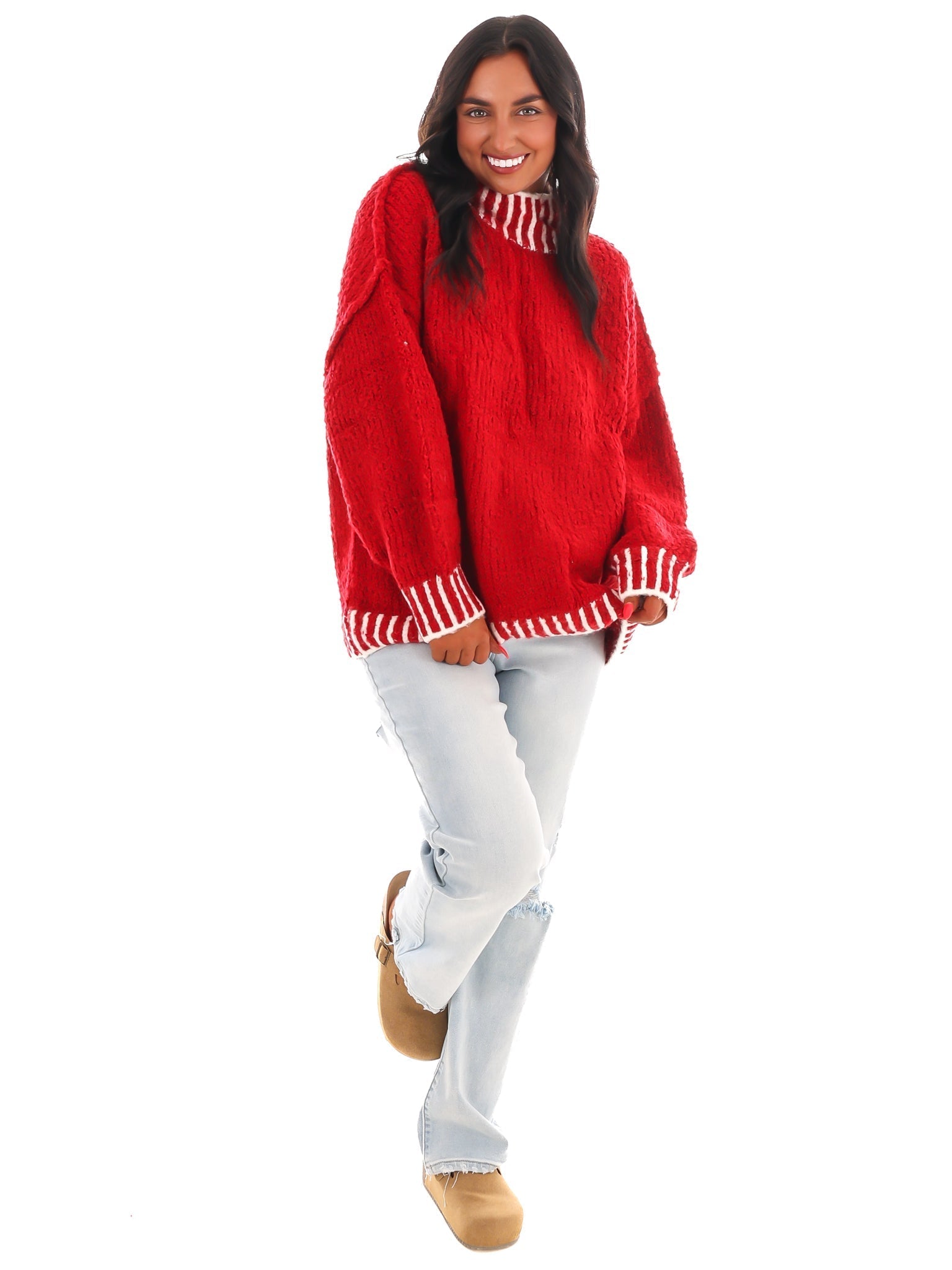 Endless Journey Contrast Sweater Top