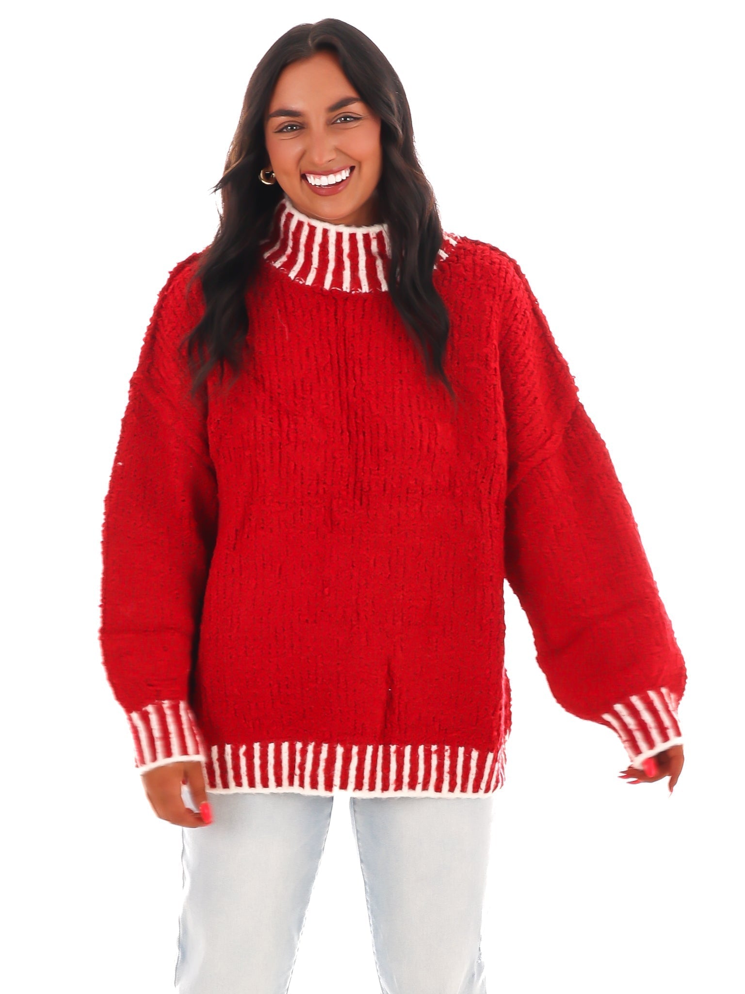 Endless Journey Contrast Sweater Top
