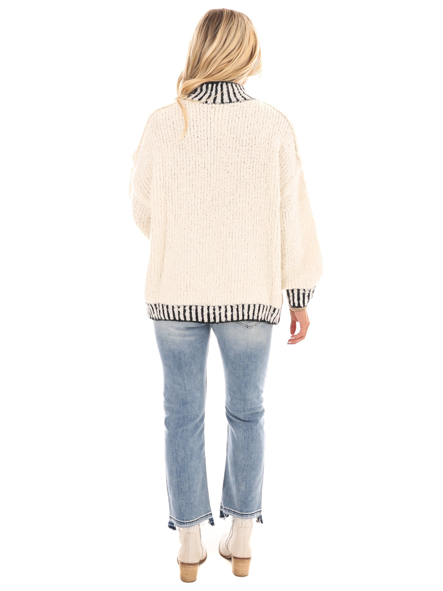 Endless Journey Contrast Sweater Top