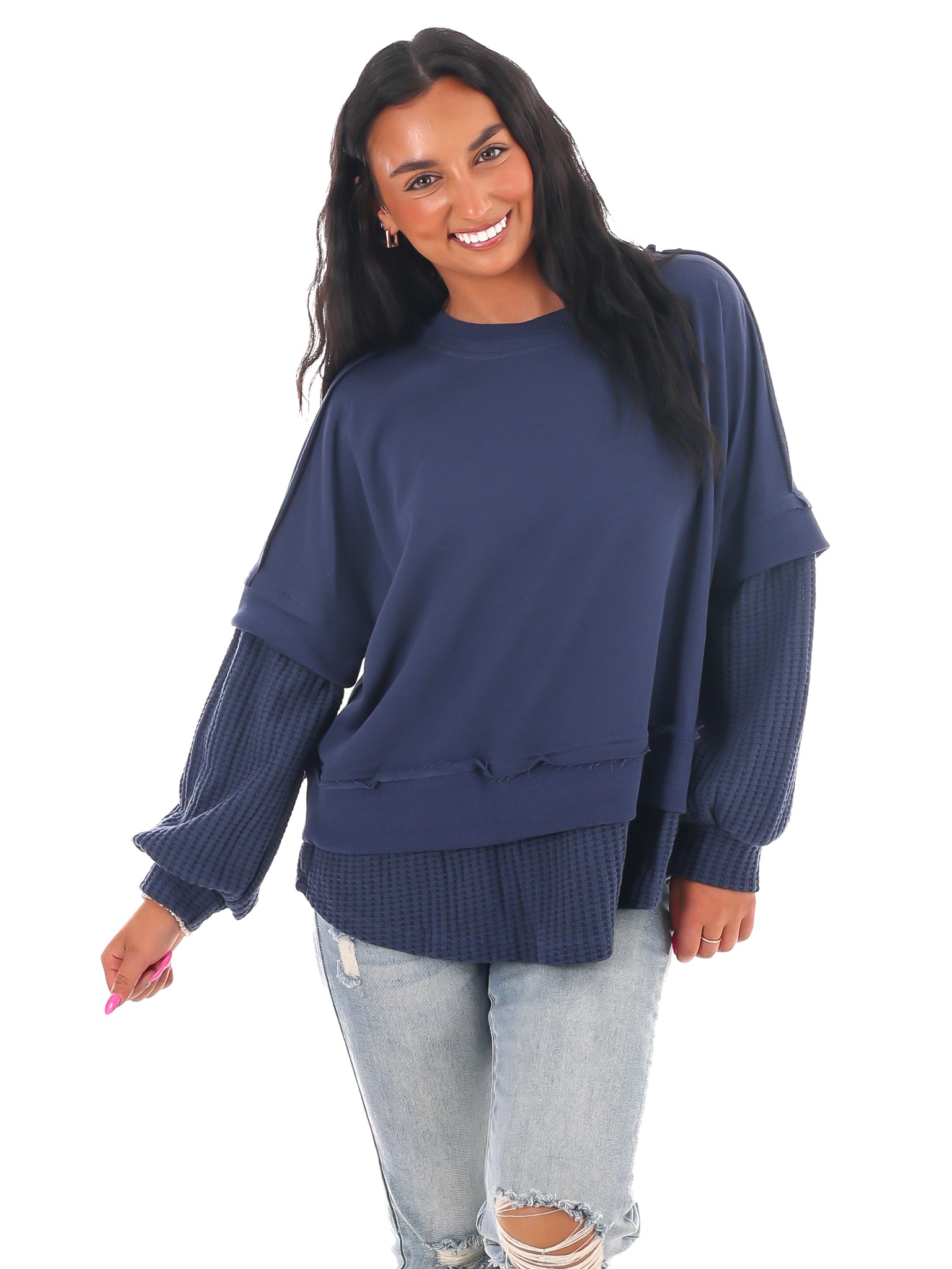 Safe to Say Contrast Top