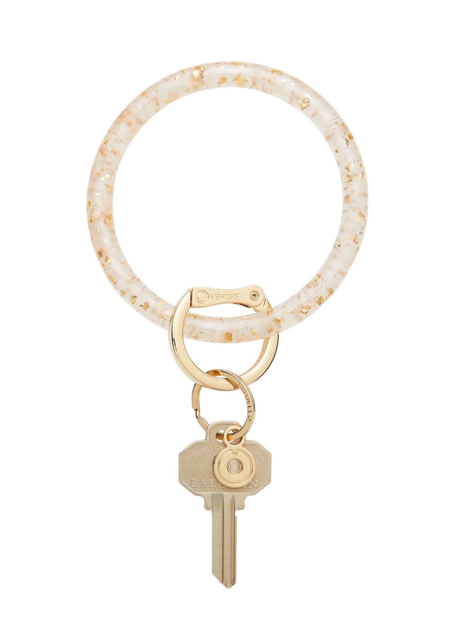 24 Karat Resin Big O Key Ring
