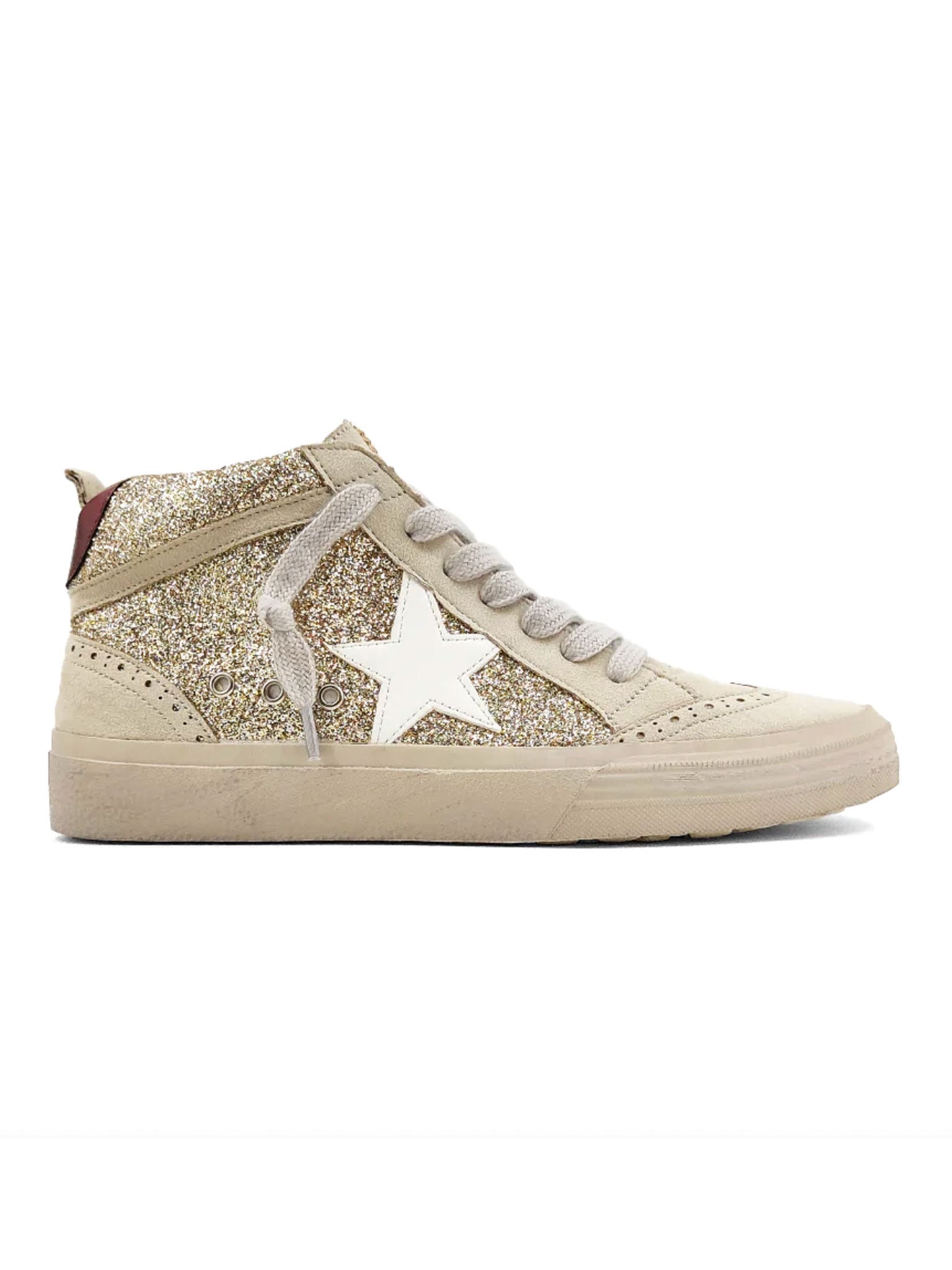 Paulina Gold Glitter Sneakers