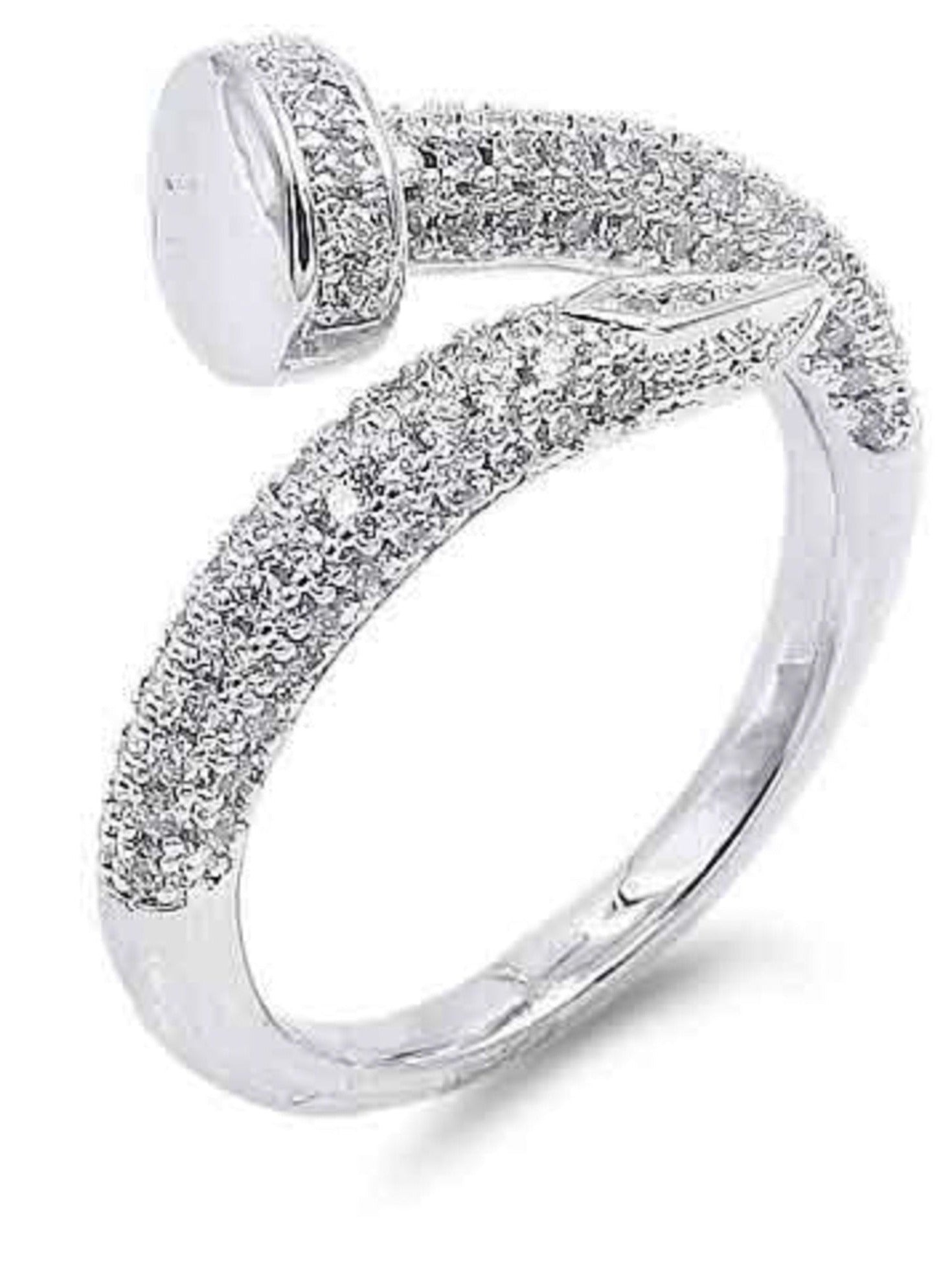 Cubic Zirconia Adjustable Rings