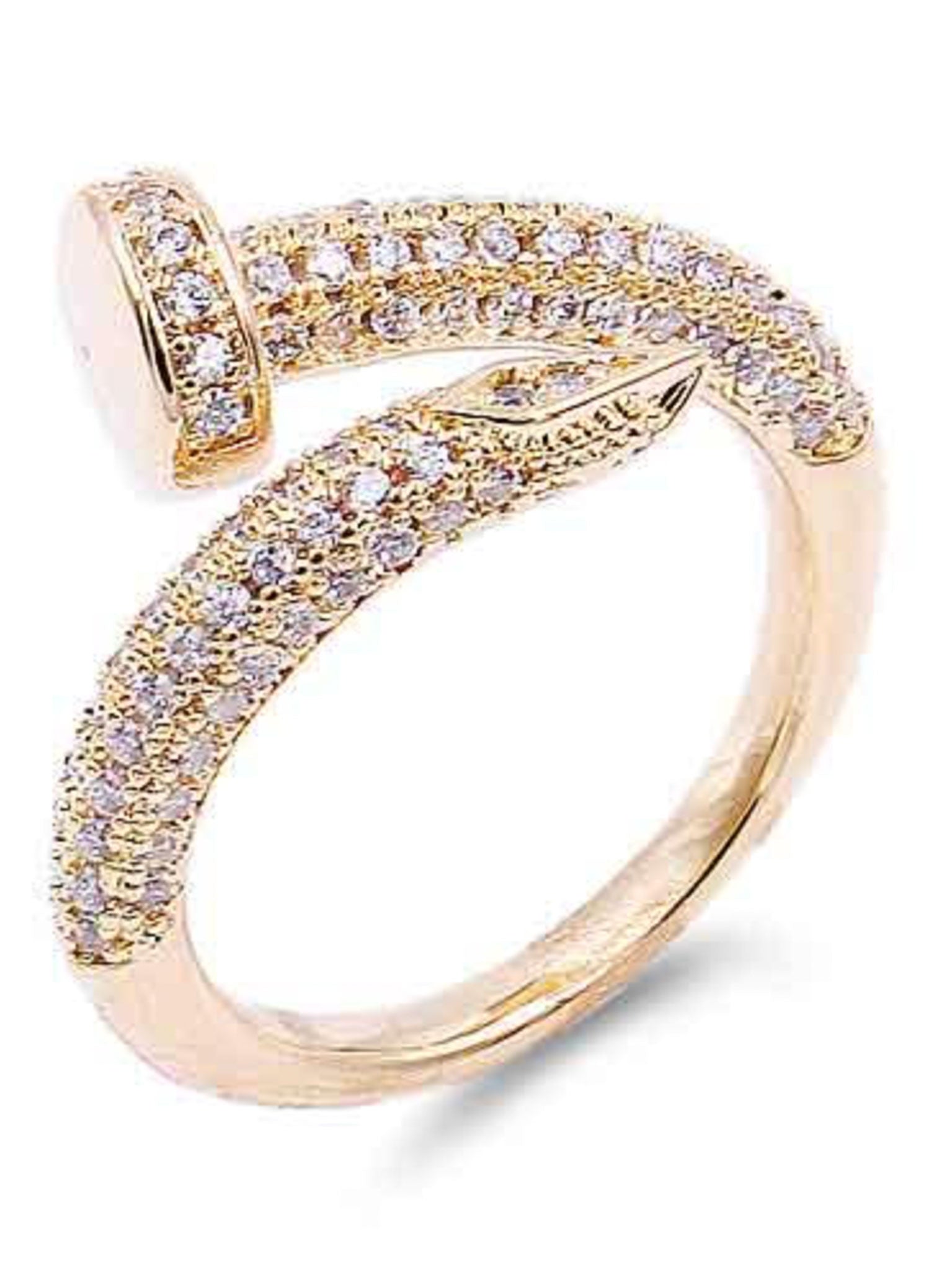 Cubic Zirconia Adjustable Rings