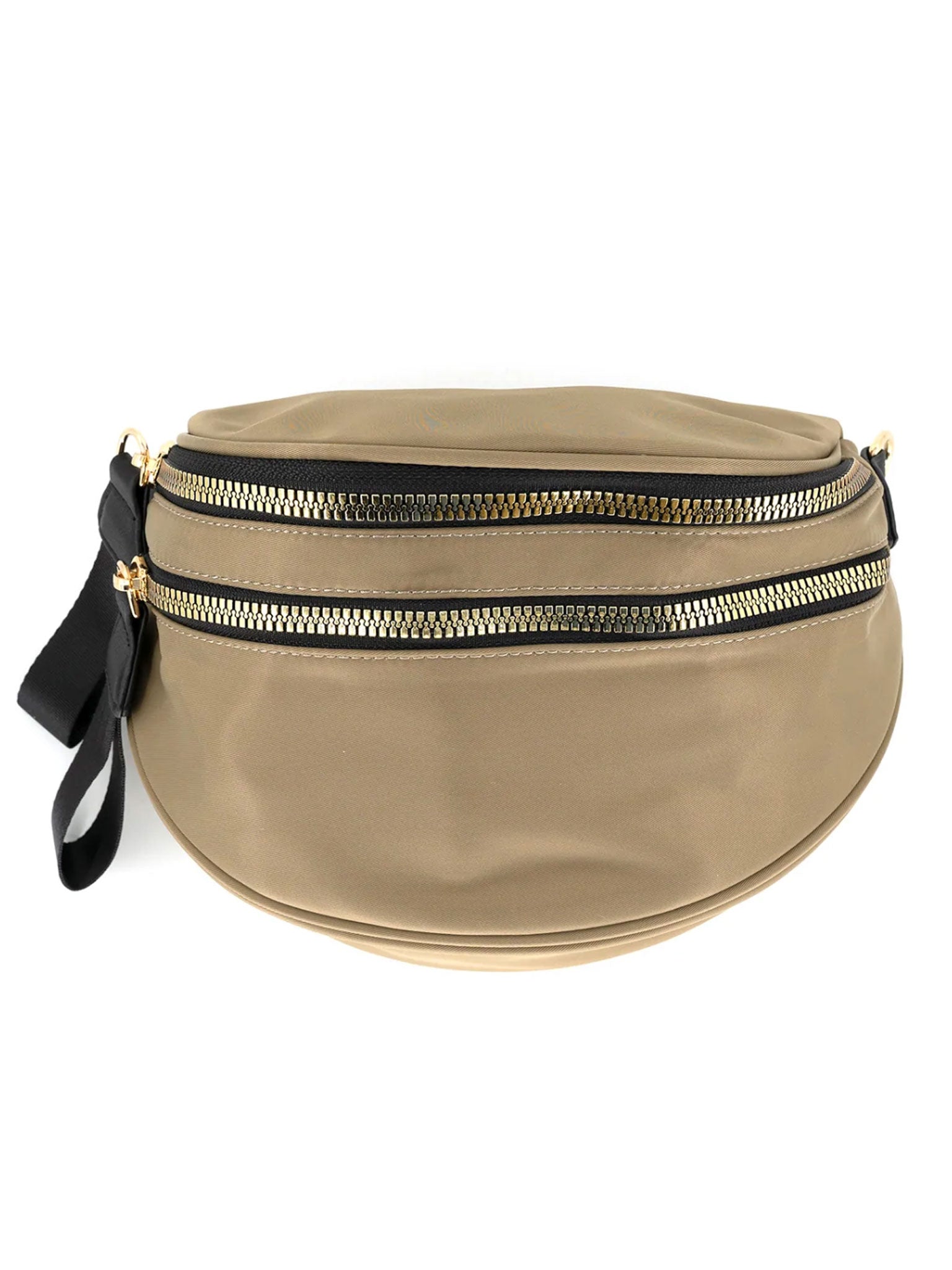 Nylon Double Zipper Fanny Pack