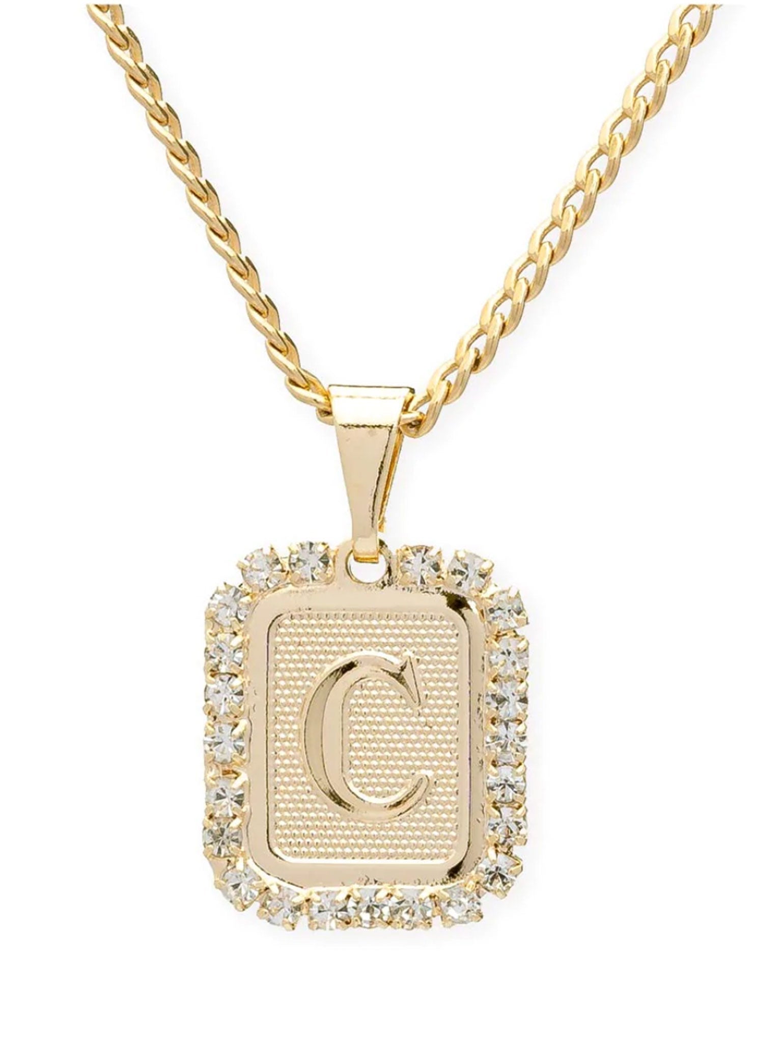 BRACHA Royal Initial Card Necklace