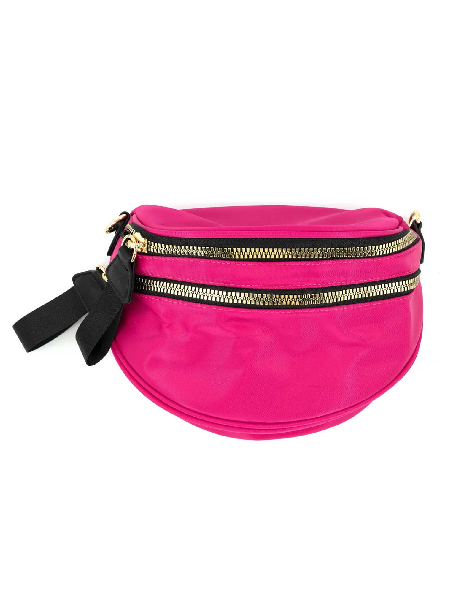 Nylon Double Zipper Fanny Pack