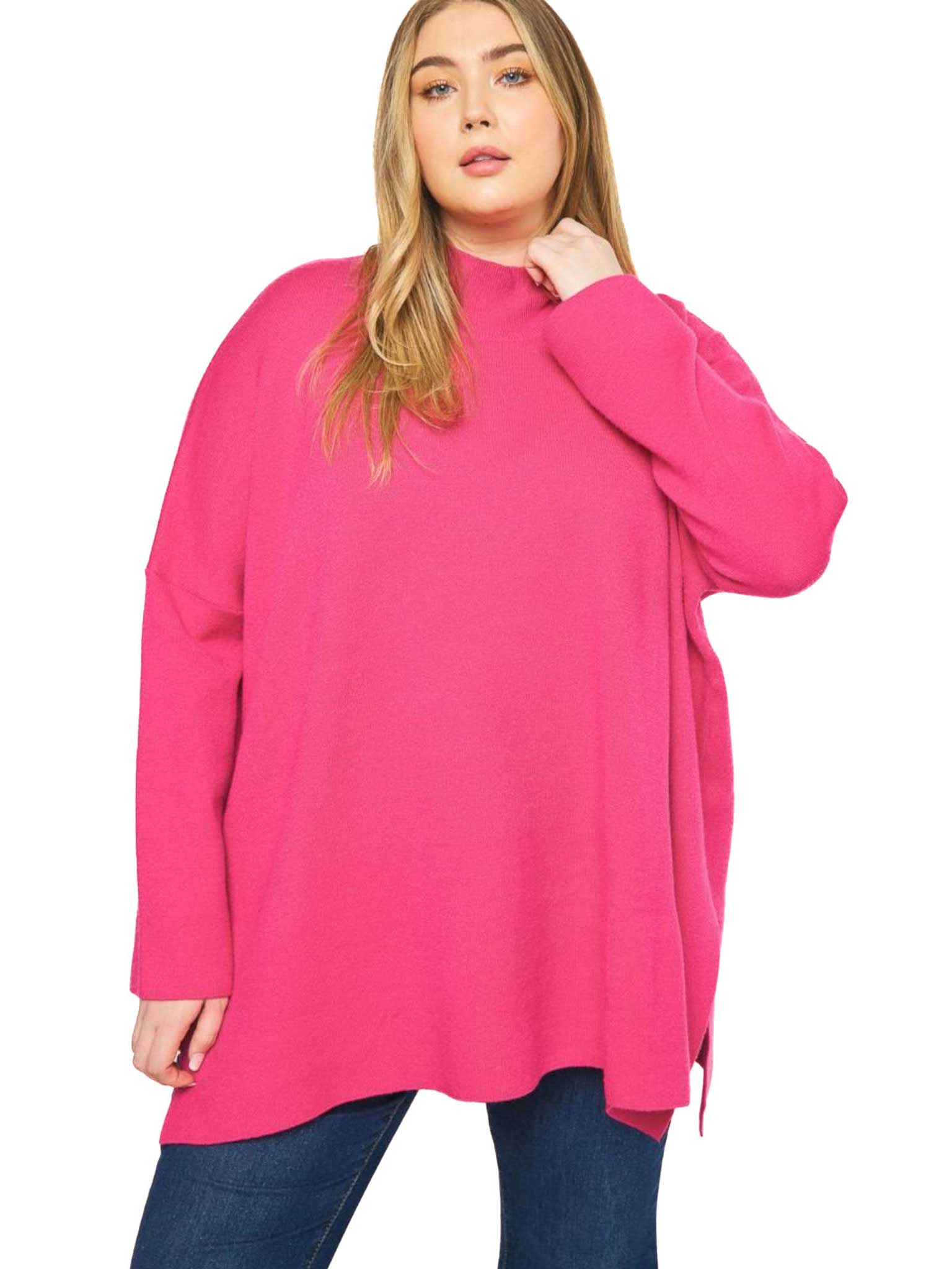 Curvy Love At Last Mock Neck Top