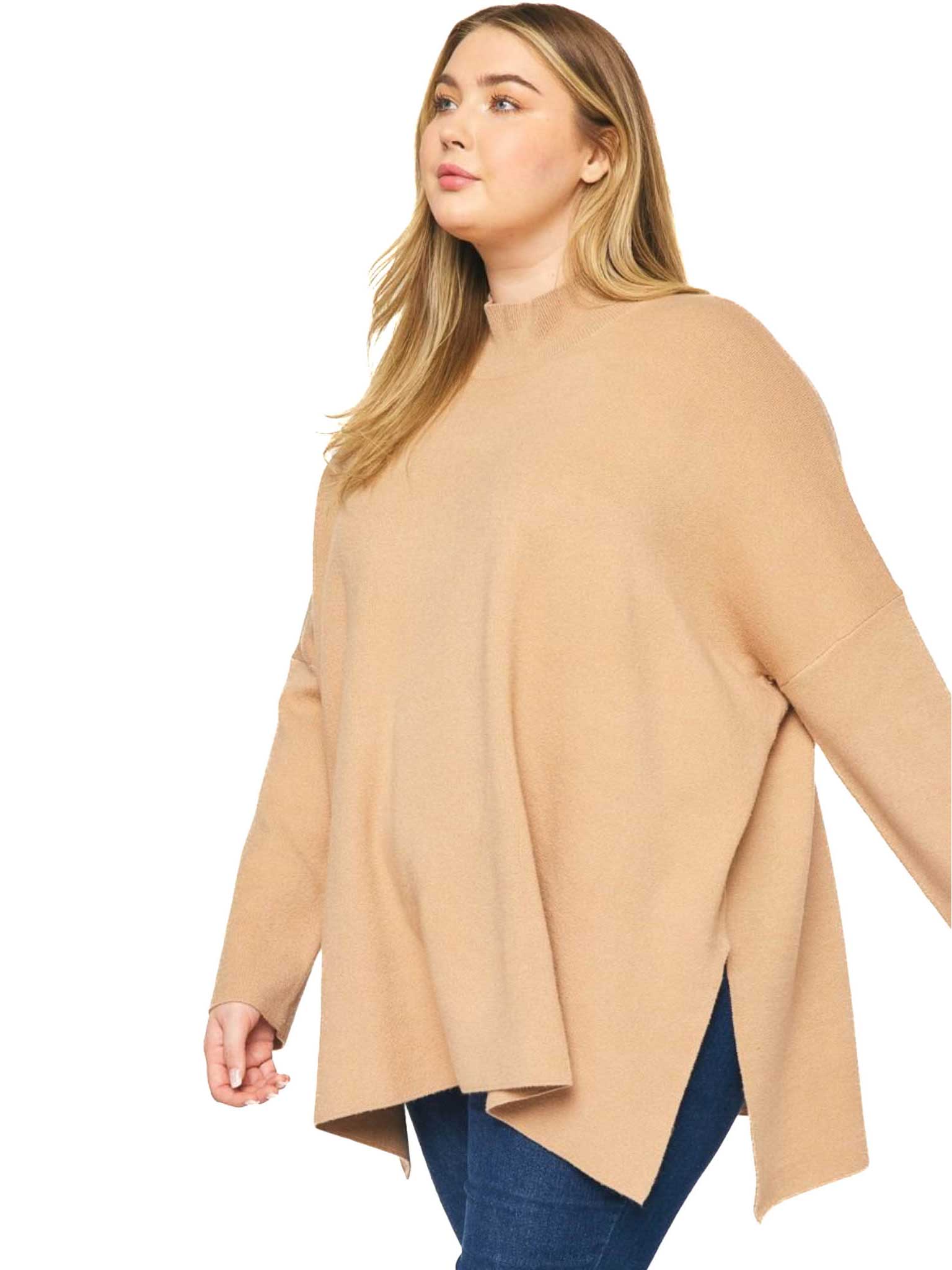 Curvy Love At Last Mock Neck Top