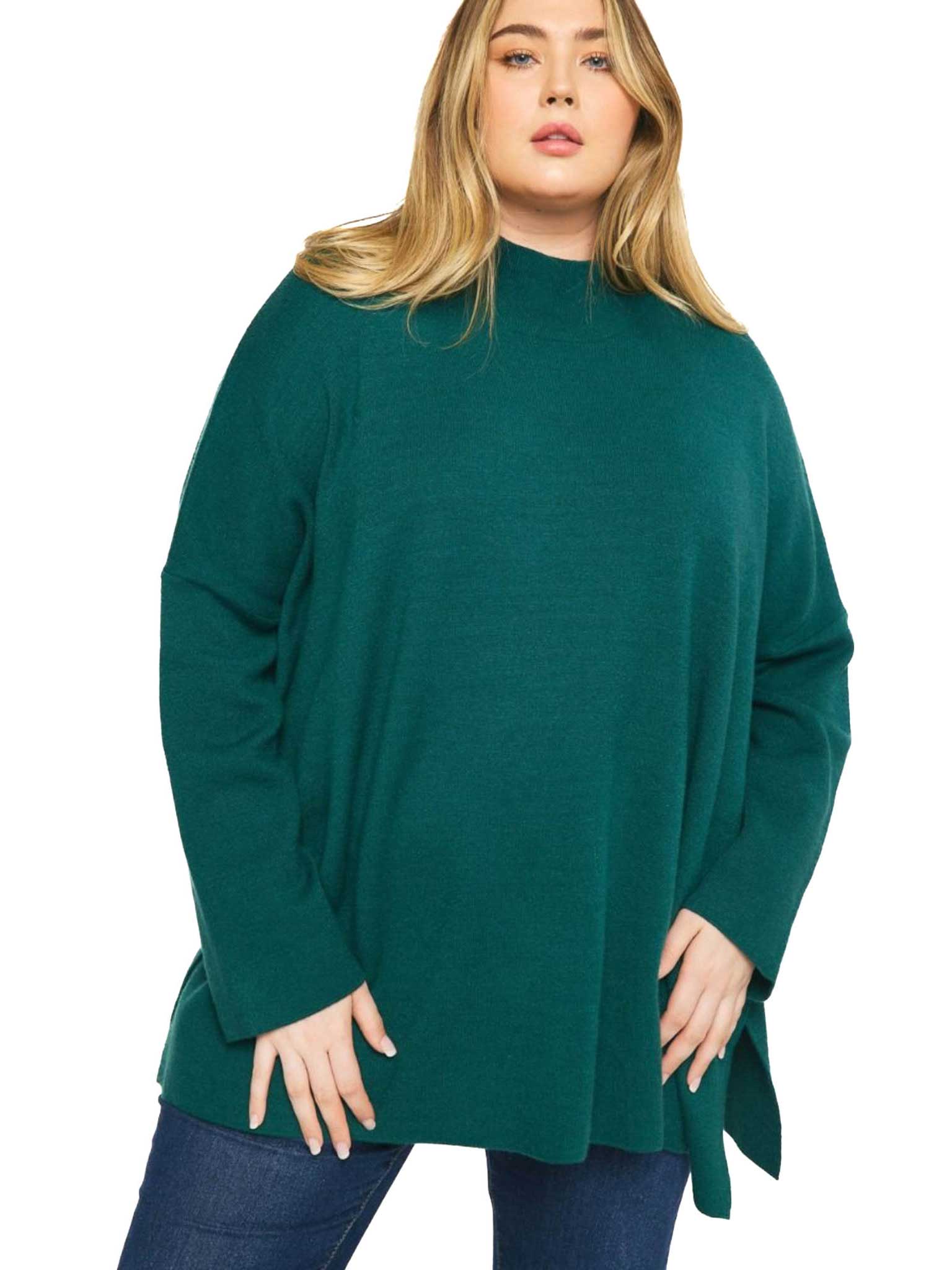 Curvy Love At Last Mock Neck Top