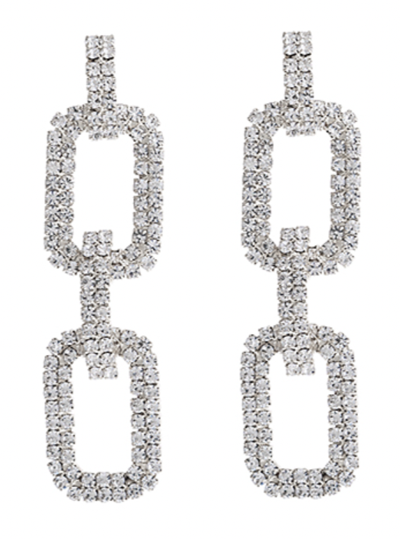 Crystal Link Earrings