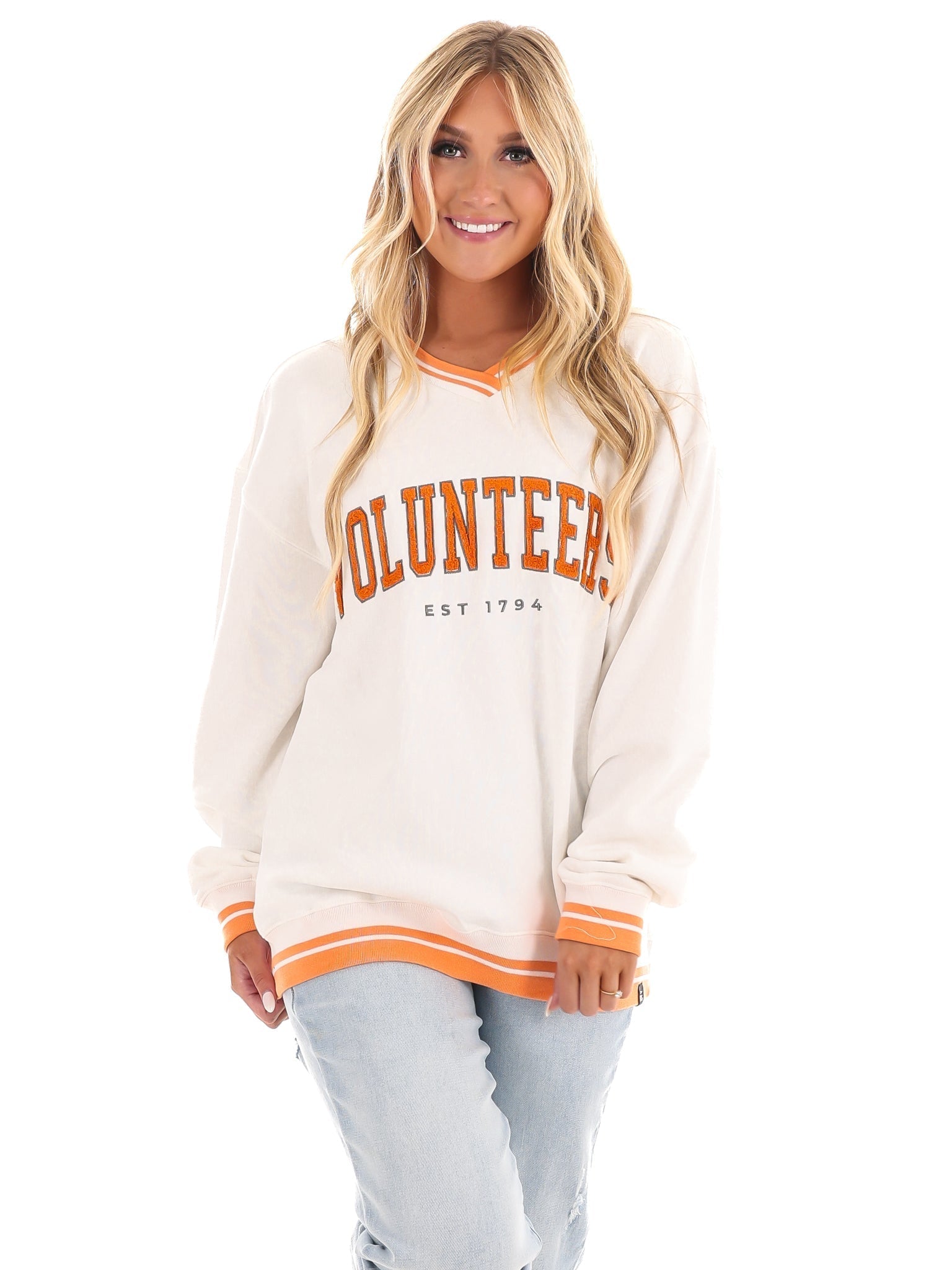 Tennessee Chenille Varsity V-Neck Pullover