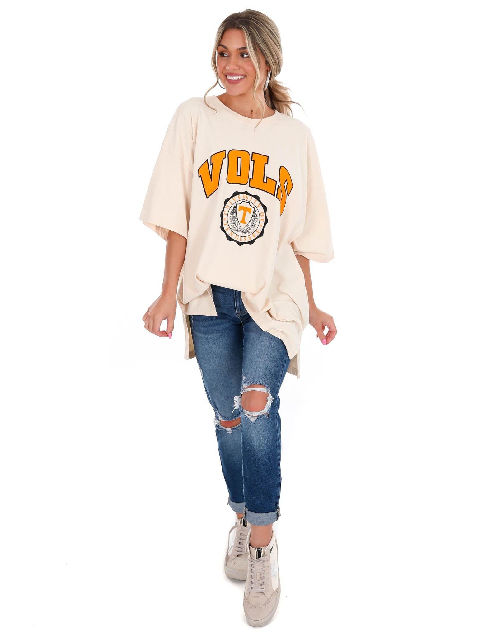 Tennessee Ivory Winnie Oversized Tee