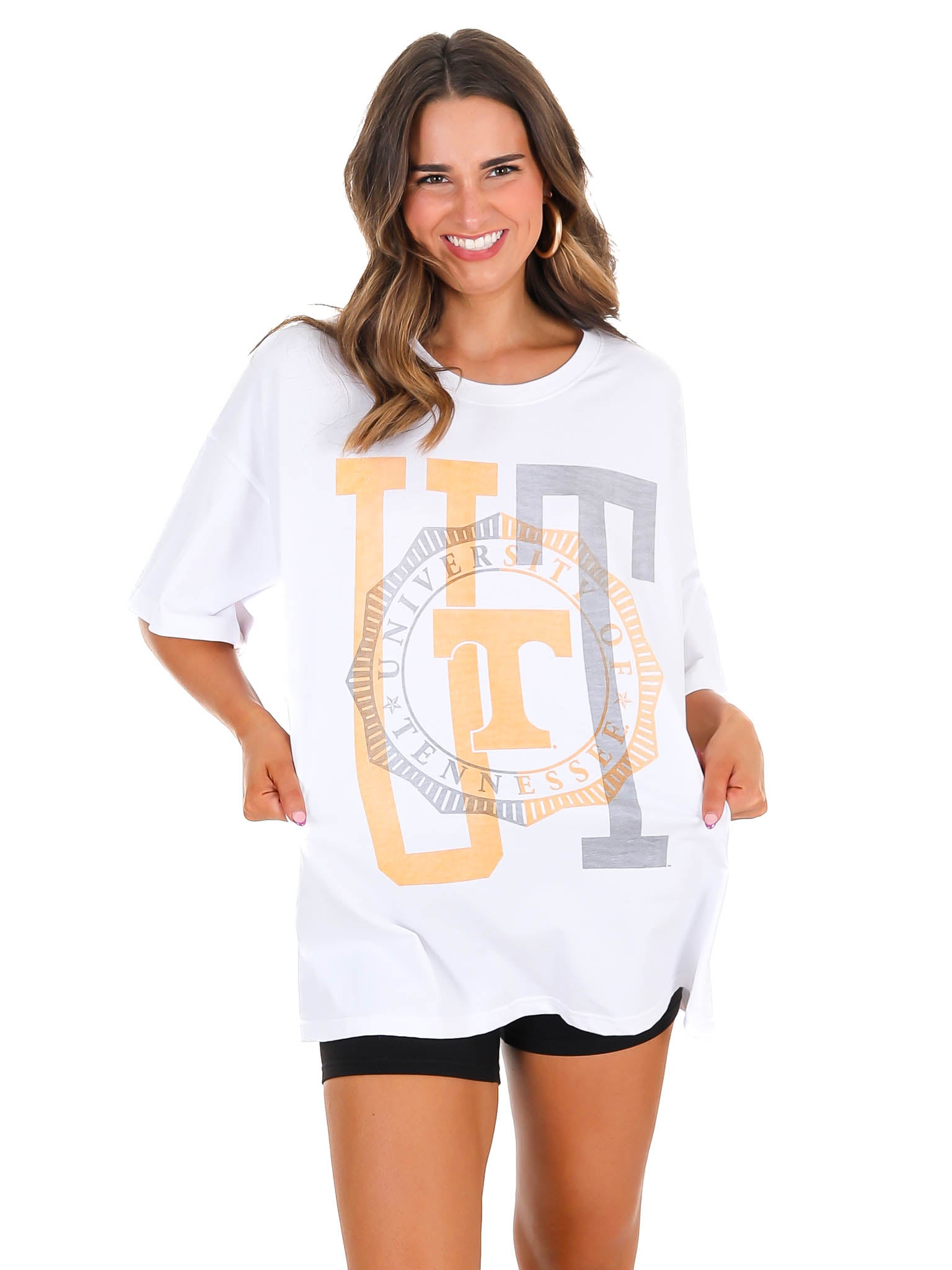 Tennessee Overprint Block Oversized Tee
