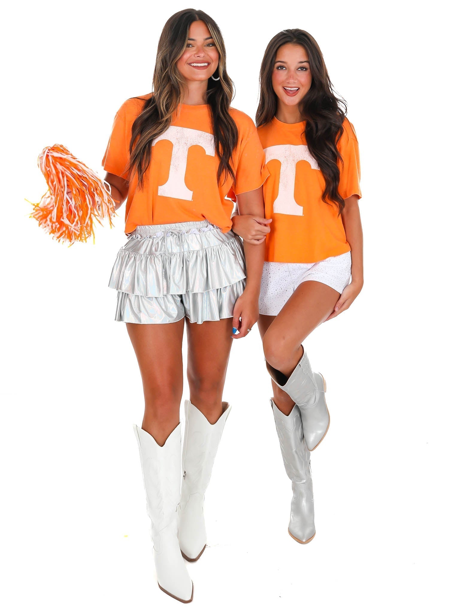 Tennessee Distressed Logo Crop Top