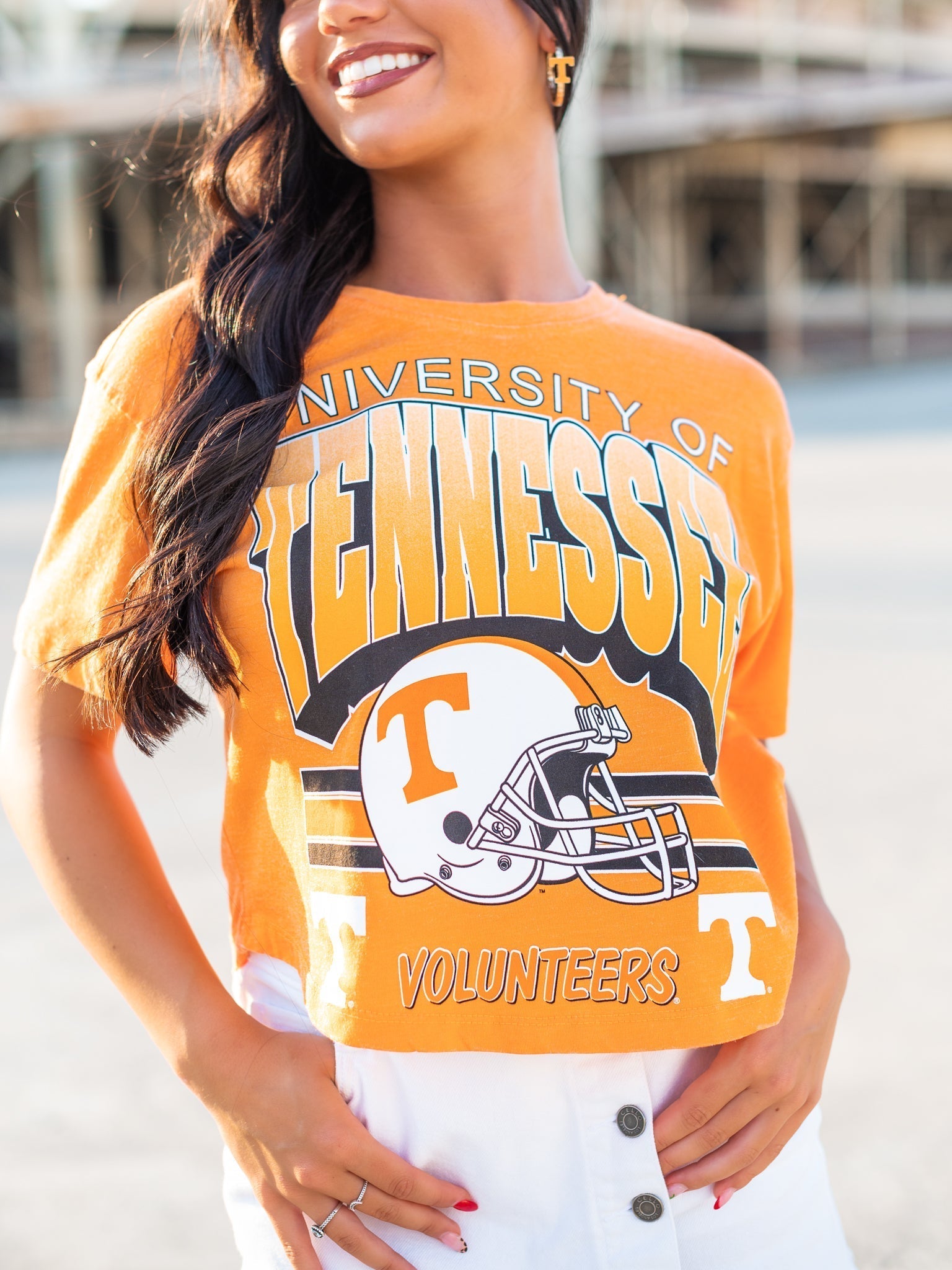 Tennessee Helmet Crop Top