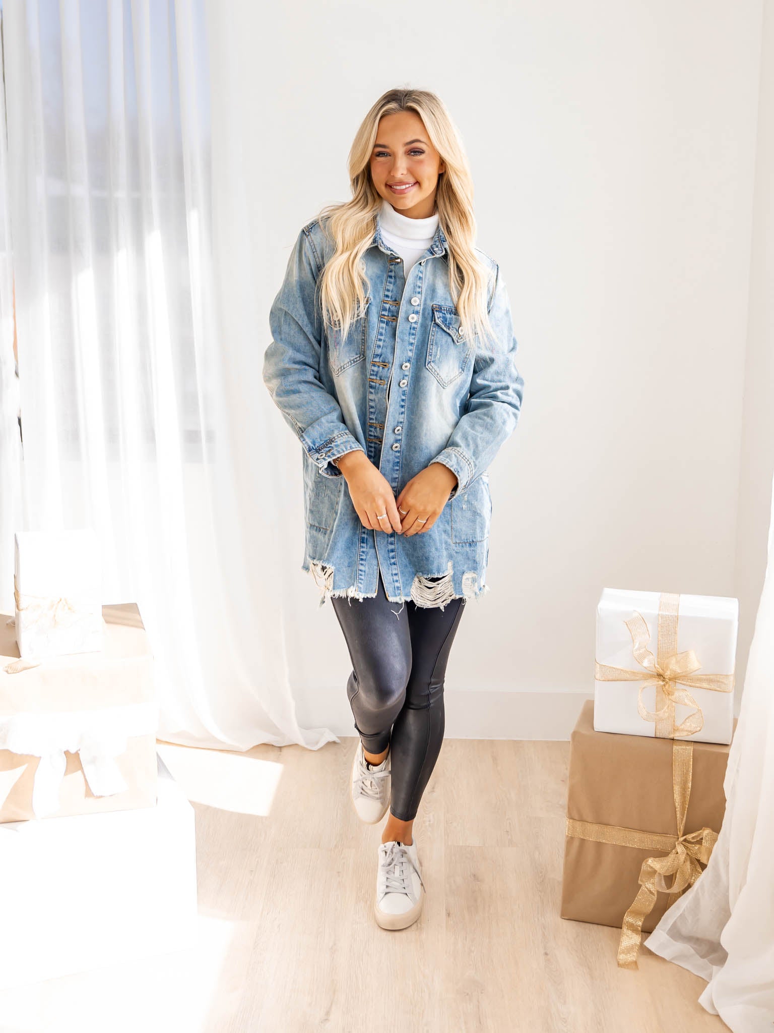 Anti-Hero Destroyed Denim Jacket