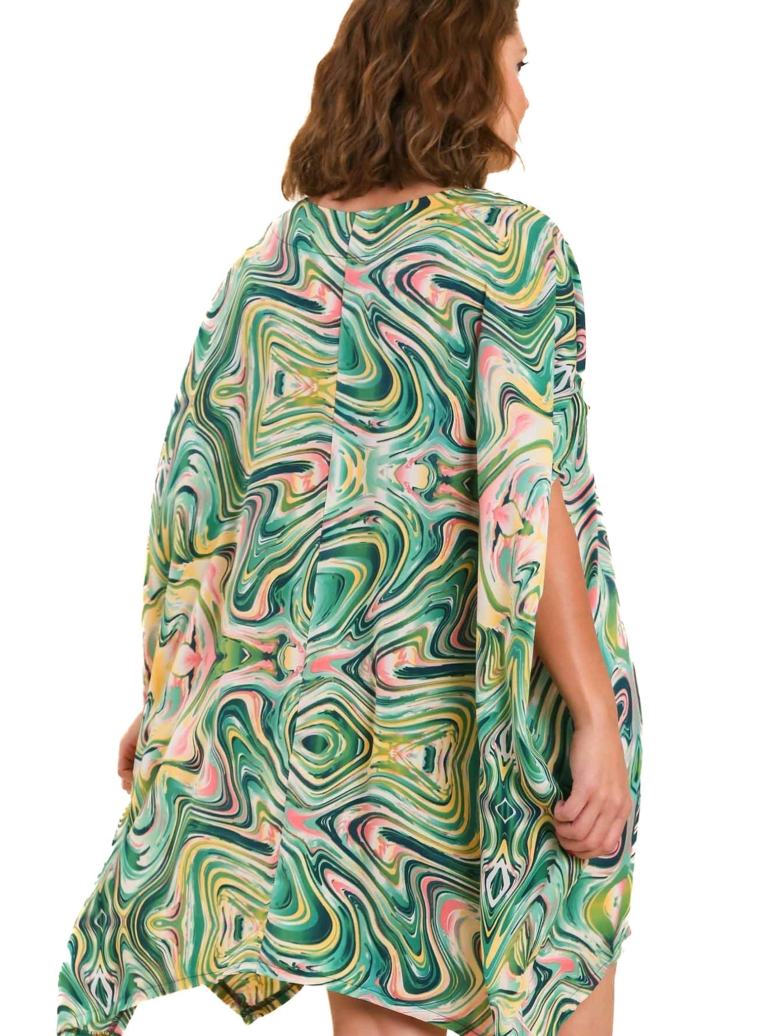 Curvy Fast Forward Swirl Print Dress
