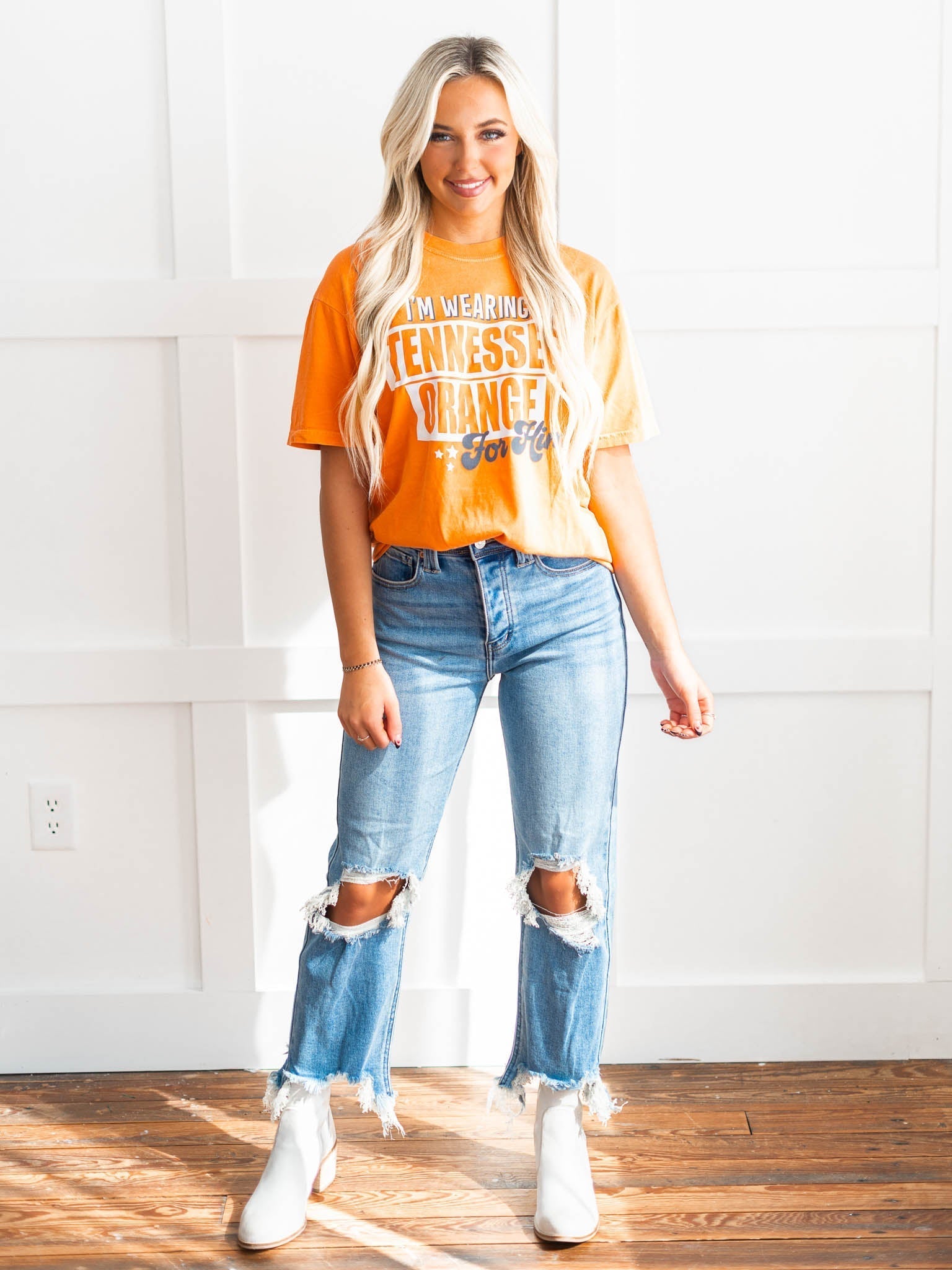 Wearing Tennessee Orange For Him Tee