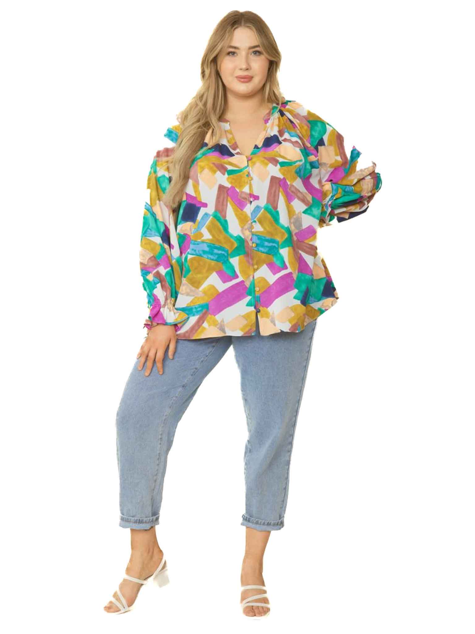 Curvy Consider Me Print Top my